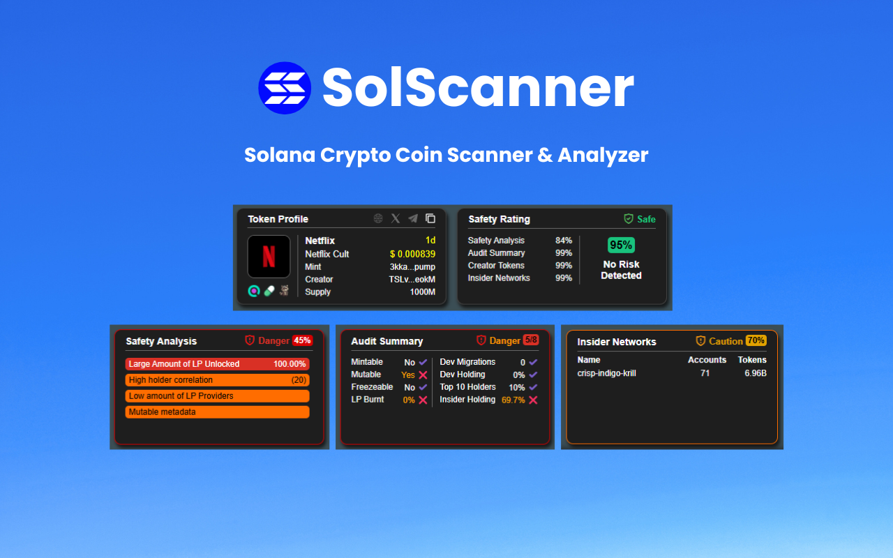 SolScanner Extension Screenshot